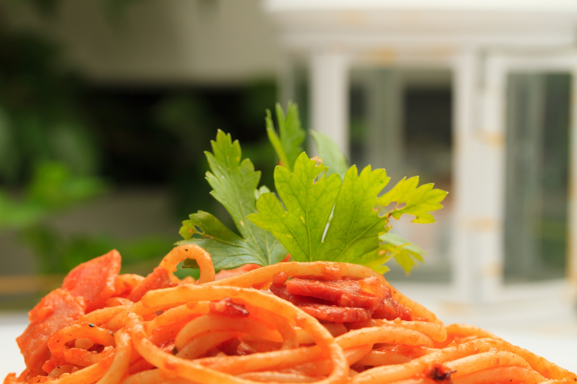 Fresh Pasta at the restaurant Fresh Pasta at the restaurant
